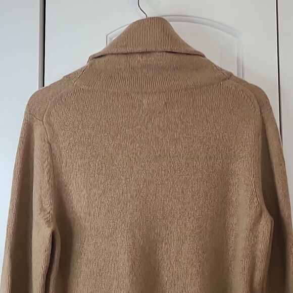 Polo Ralph Lauren Cashmere Turtleneck Sweater Camel Tan Size L Black Label - Picture 5 of 12
